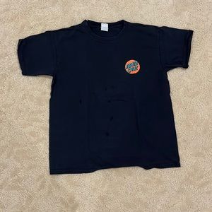 Body Santa Cruz Skateboarding Orange Cactus Desert Graphic Tee Size Large